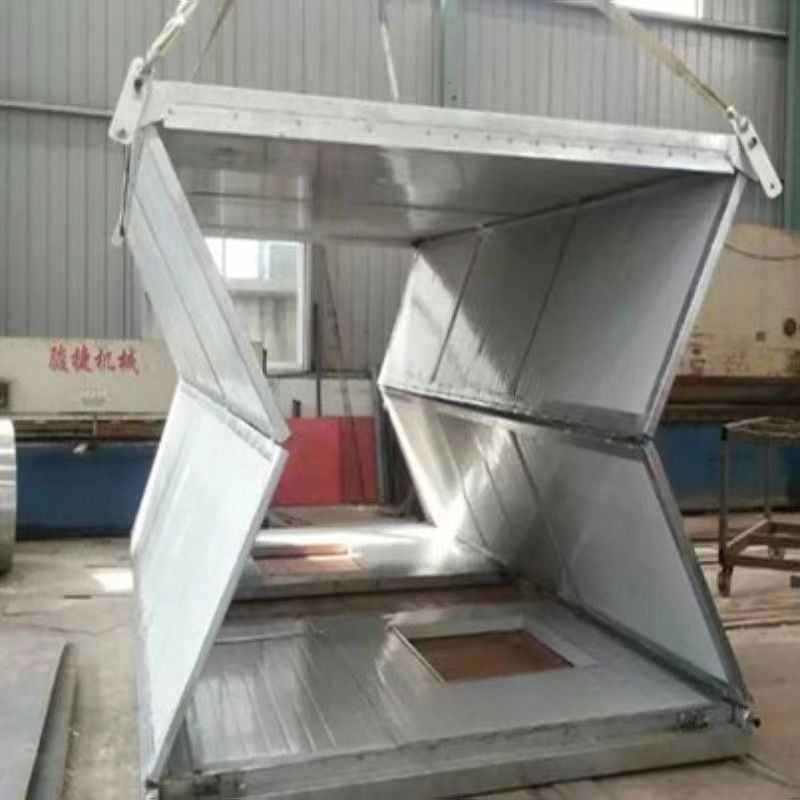 Electro Galvanized Steel Structure Outdoor Cafe Container House with Glass Panels