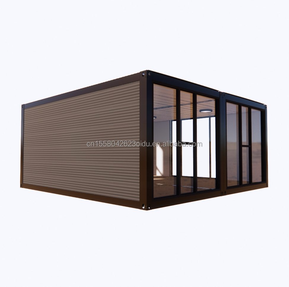 Modern 2 Bedroom Prefab Steel Expandable Container House for Mall Application Customized Color Design