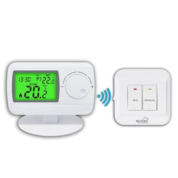 Riseem 50Hz Digital RF Wireless Gas Boiler Home Thermostat 0.5 Degree For HVAC