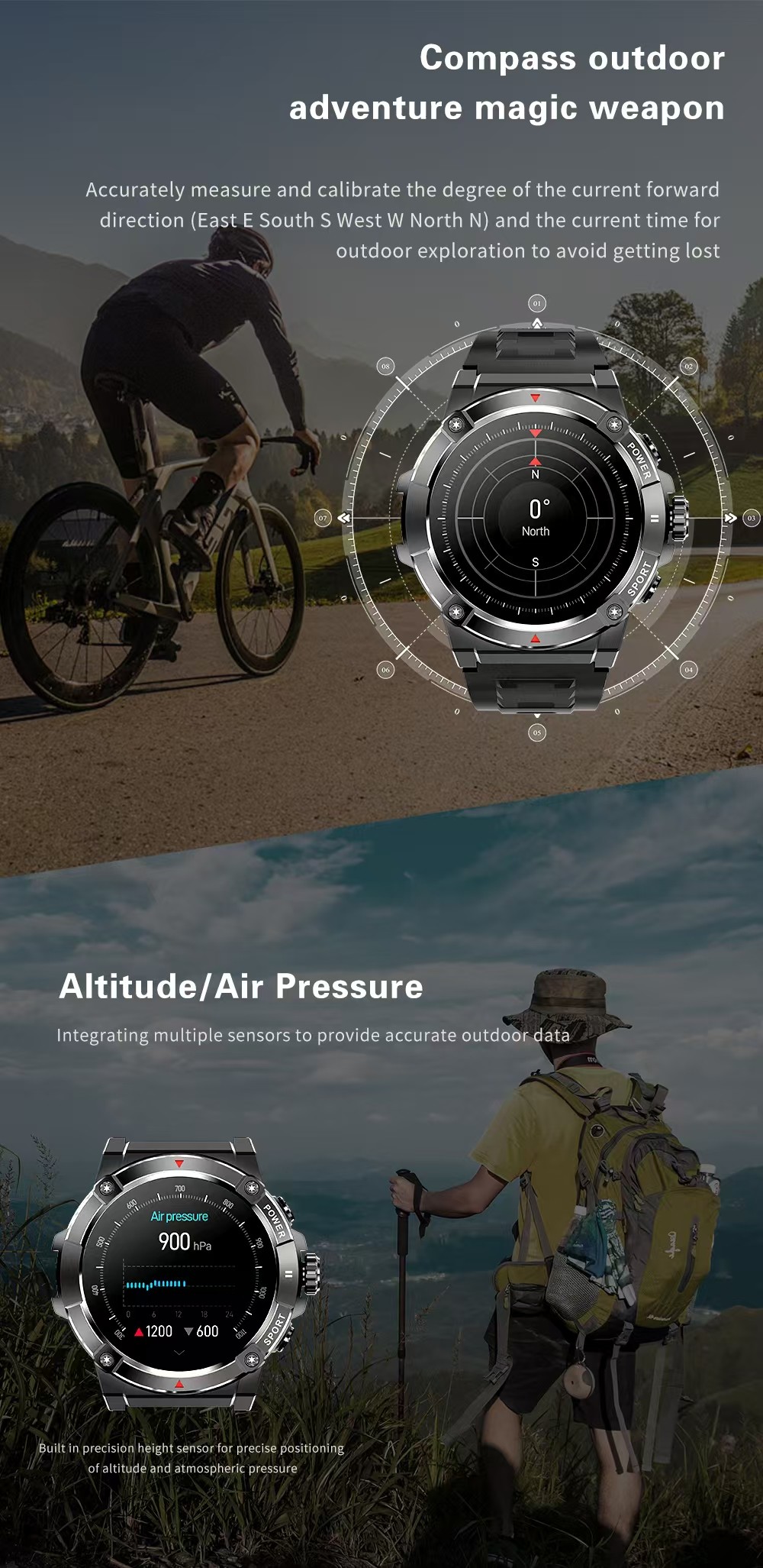 NX8 PRO SmartWatch Compass BT Calling Amoled Display Smartwatch Multiple Exercise Modes
