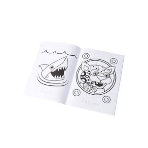 Chlid Customized Paperback Book Printing Saddle Binding With Logo CMYK Color