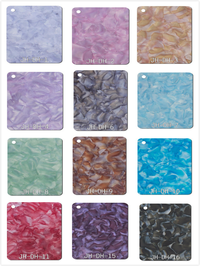 63x105cm Pink Purple Petal Pattern Acrylic Sheet Furniture Crafts