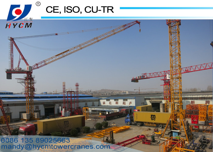 60m Jib Length QTD6037 Brand New 16ton Max. Load Yellow Luffing Jib Tower Crane