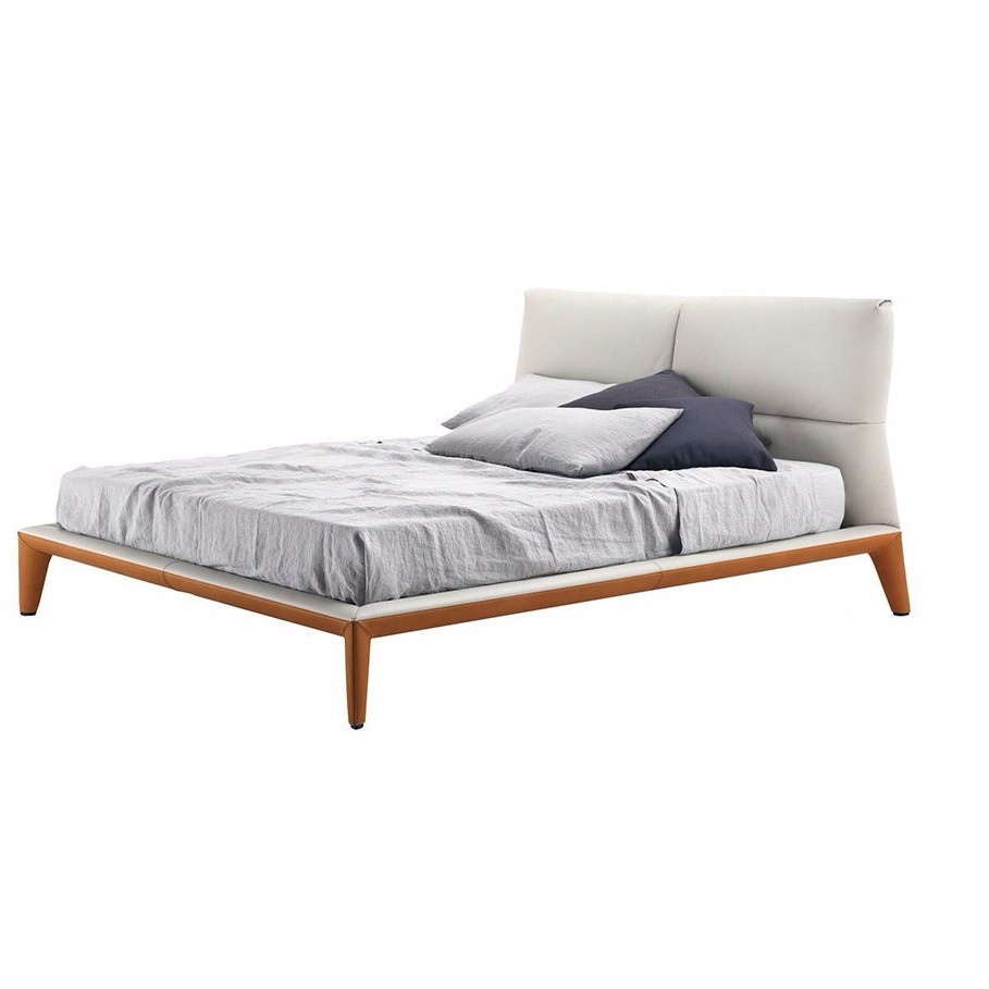 Nordic Natural Ash Wood Simple King Size Bed