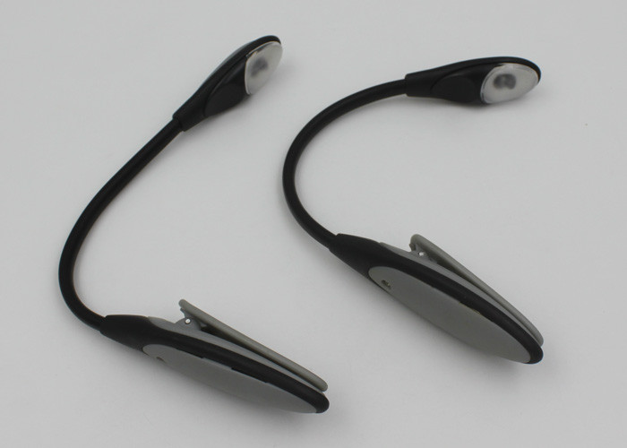 Flexible LED Goose Neck Lamp With Clip , Portable Reading Light For Book