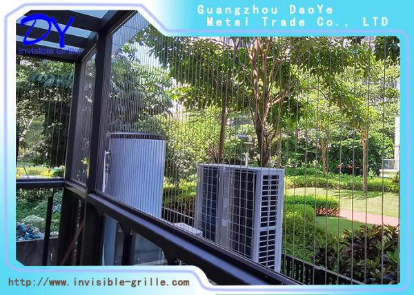 Windows Openable Invisible Grille For Home Stainless Steel Wires High Rise