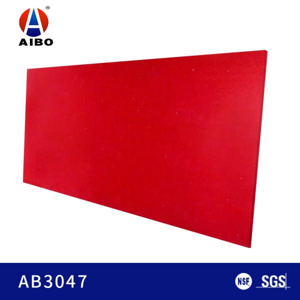 Pure Red Colorful Quartz Stone Kitchen Countertop Materials Quartz Heat