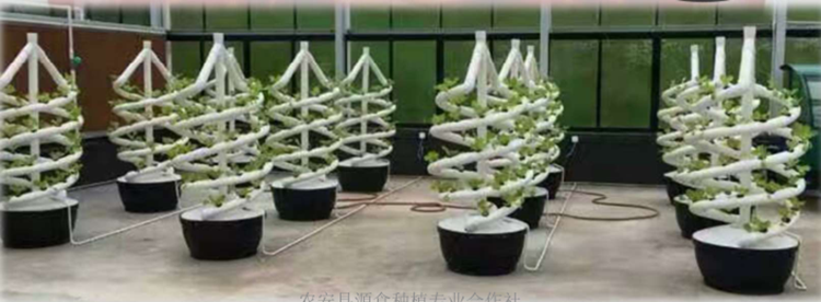 Vertical Spiral Plant Grow Hydroponic Tower Cultivation garden aeroponics System
