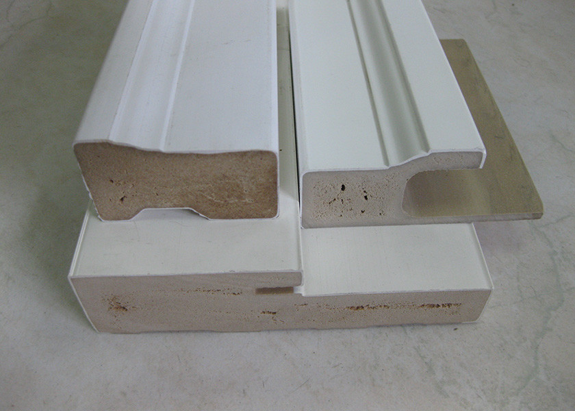 Customized Moisture - Proof PVC Decorative Mouldings For Door And Window Frame