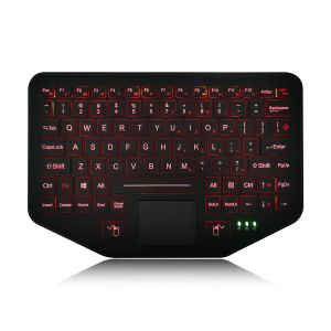 Rugged Vehicle Keyboard With Touchpad Backlit Scissor Switch Desktop