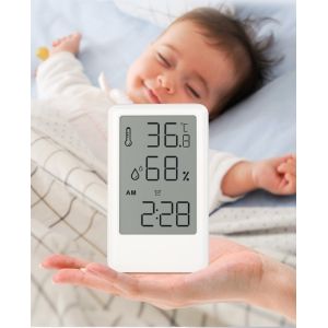 LCD Screen Alarm Clock With Temperature Testing And Humidity Monitoring Function