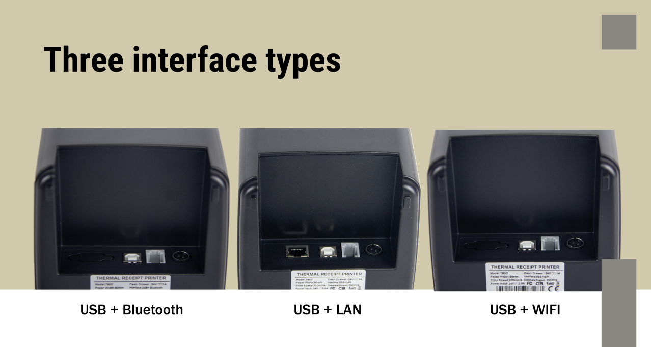 ESC/POS Instruction Set High Speed Thermal Receipt Printer for Retail and Restaurant