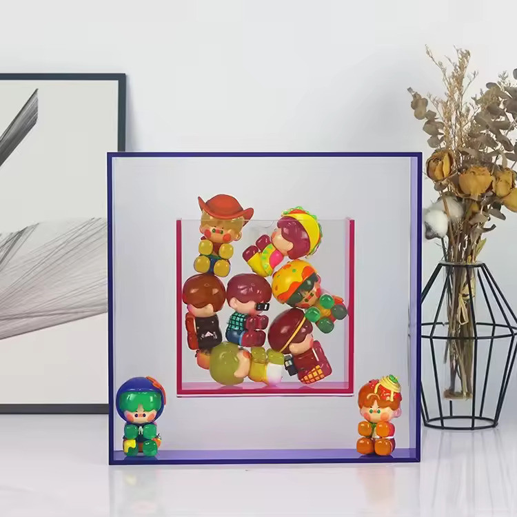 5''X 7'' Acrylic Photo Frame Square Acrylic Shadow Box Frame Wall Mounted Double Side