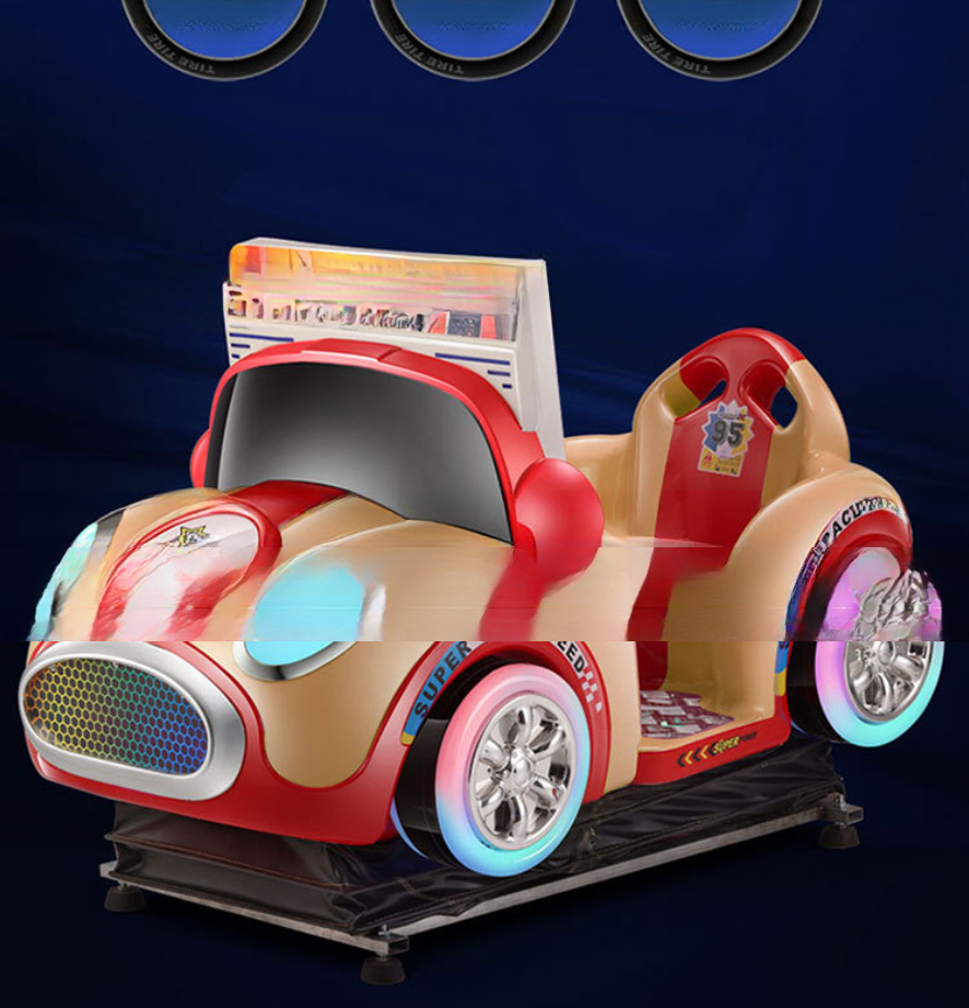 Dreamland coin operated 3D interactive games karting car kiddie rides game machine for children game room