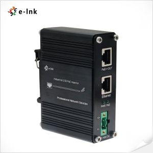 Compact 12–48V Industrial 2.5G PoE+ Injector with 60W High Power Output