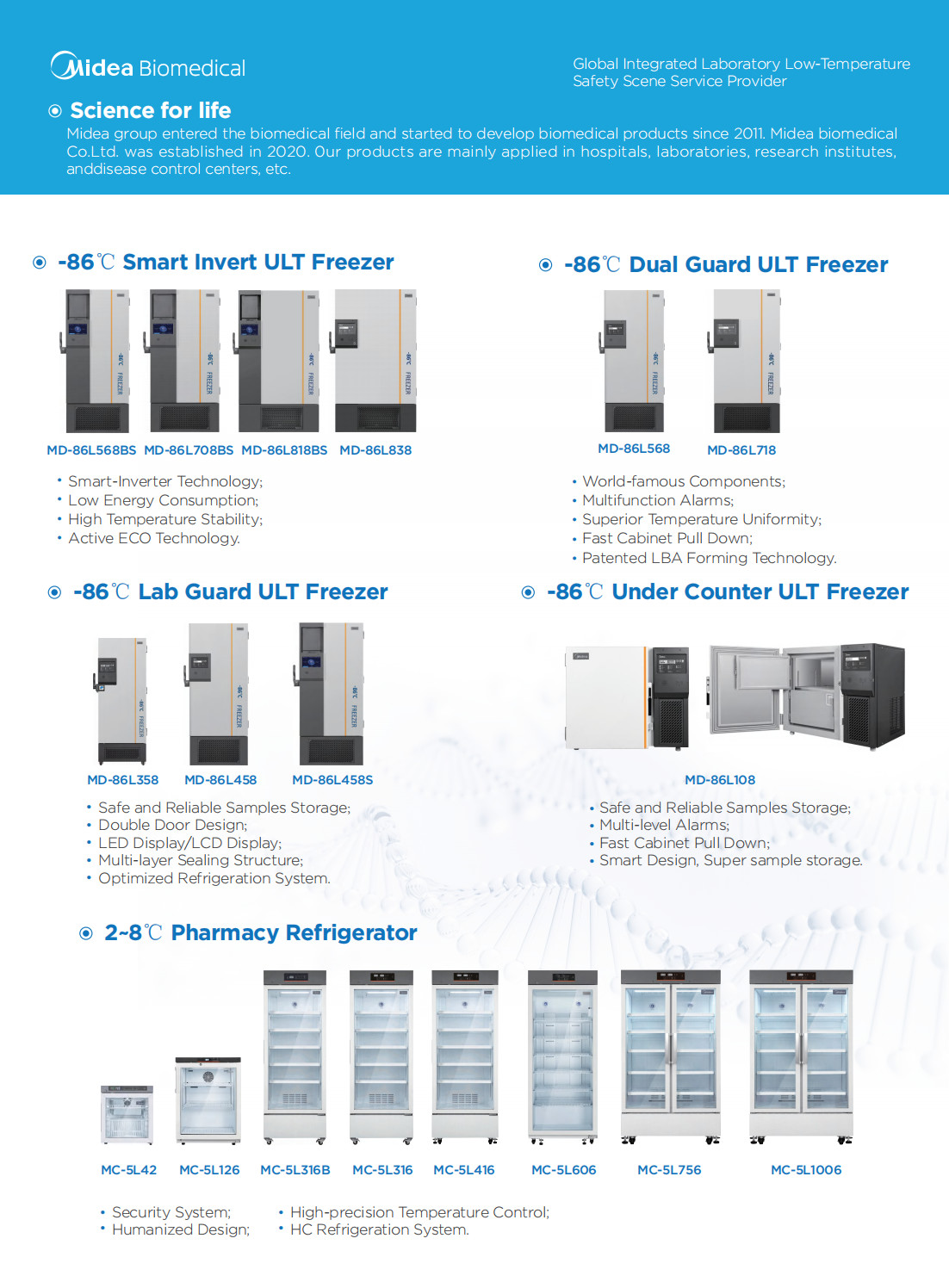 MXY-558 Biomedical Large Capacty Blood Bank Refrigerator with High Quality Stainless Steel