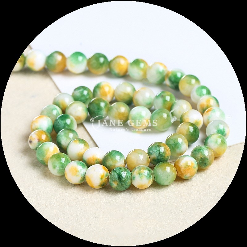 Gems Bead Round Cut Suitable For Bracelets Various Colors Jade Beads to Add a Touch of Elegance to Your Style