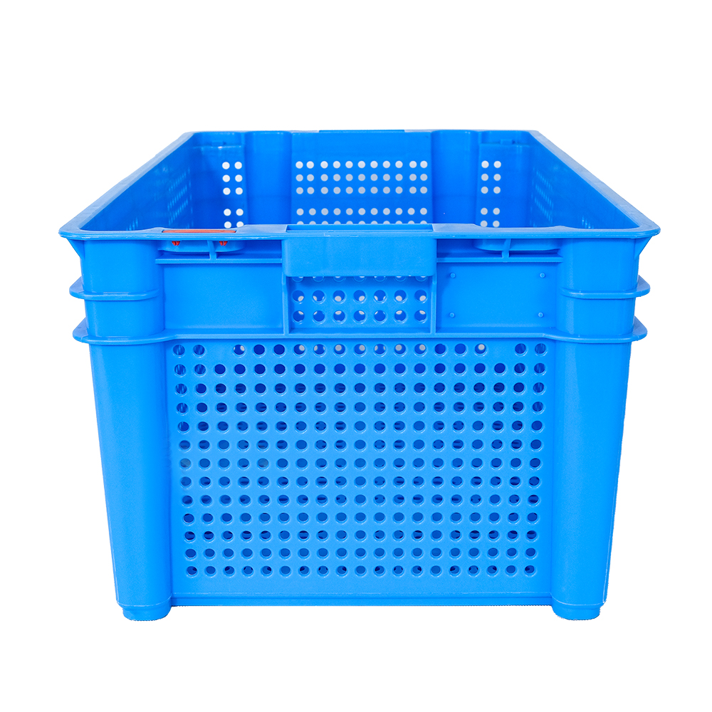 Customized Color Plastic PP Dislocation Basket for Fruit Moving Fresh Food Crate