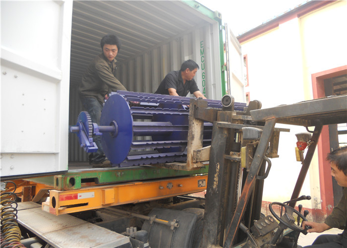 4kw Motor Blue Color Grassland Fence Machine Steel Structure Automatic