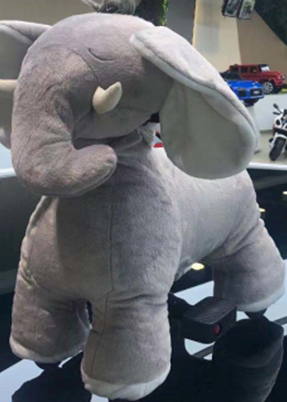 EN62115 Kids Ride On Toy Car 8KG Soft Elephant Toy Car 48 Months