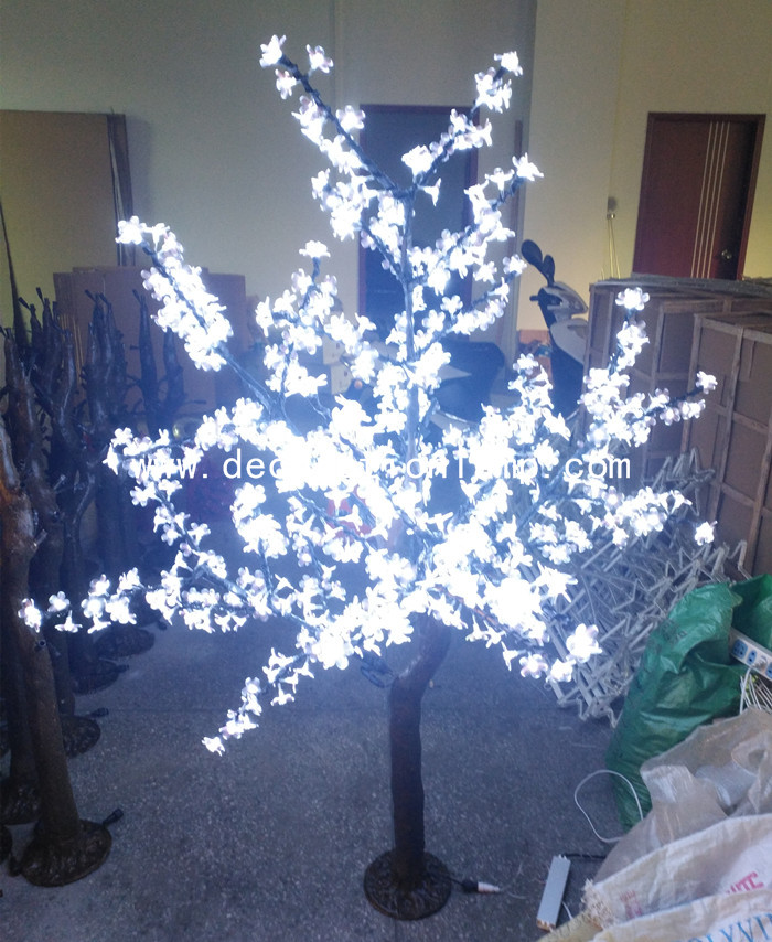 artificial trees with lights