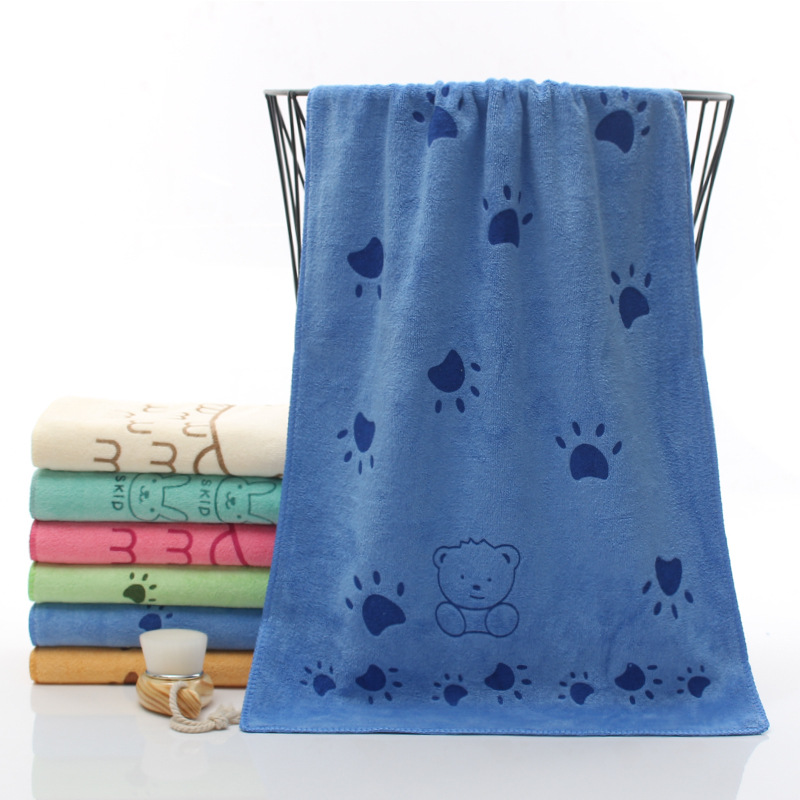 Customized Color Microfiber Cartoon Rabbit Head Soft Absorbent Thickening Face Towel