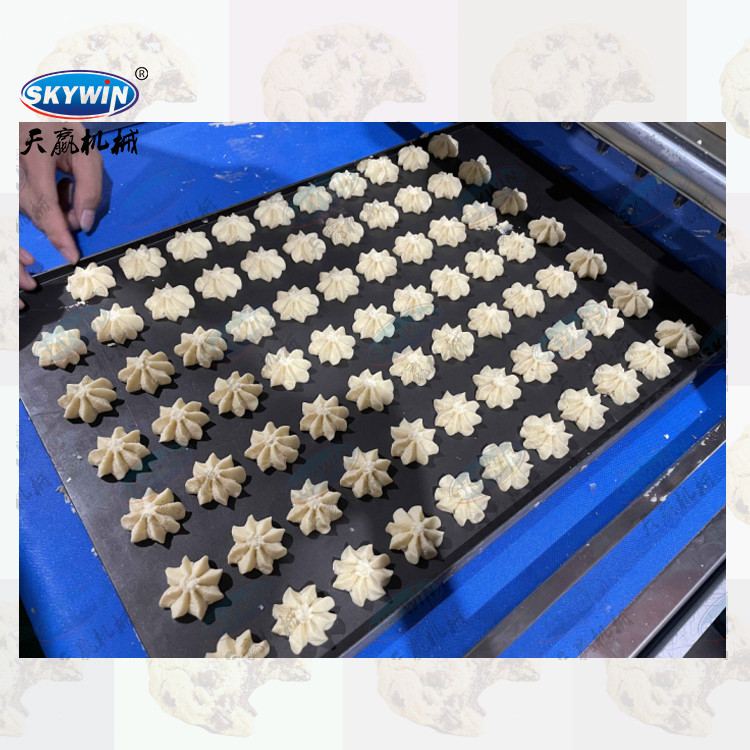 PLC Tray Type Cookies Making Machines Commercial Cookie Depositor 304 Stainless Steel