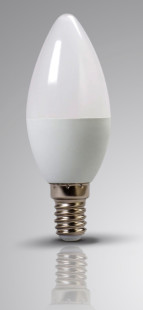 LED C37 6w E14/27 dimmable plastic cover aluminum High-grade indoor intelligent decorating chandelier candle light lamp