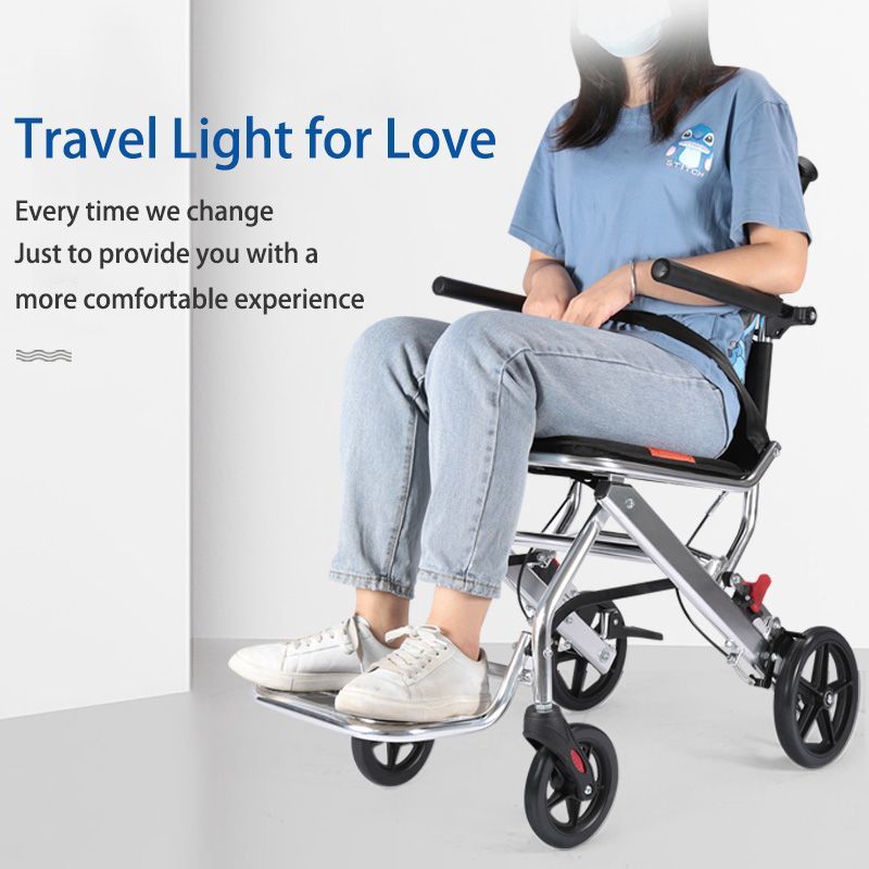 Versatile Folding Manual Wheelchair for Seniors on The Go