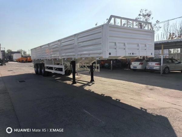 Multi-Purpose Railing Semi Trailer with 1310mm Wheel Base Heavy Mechanical