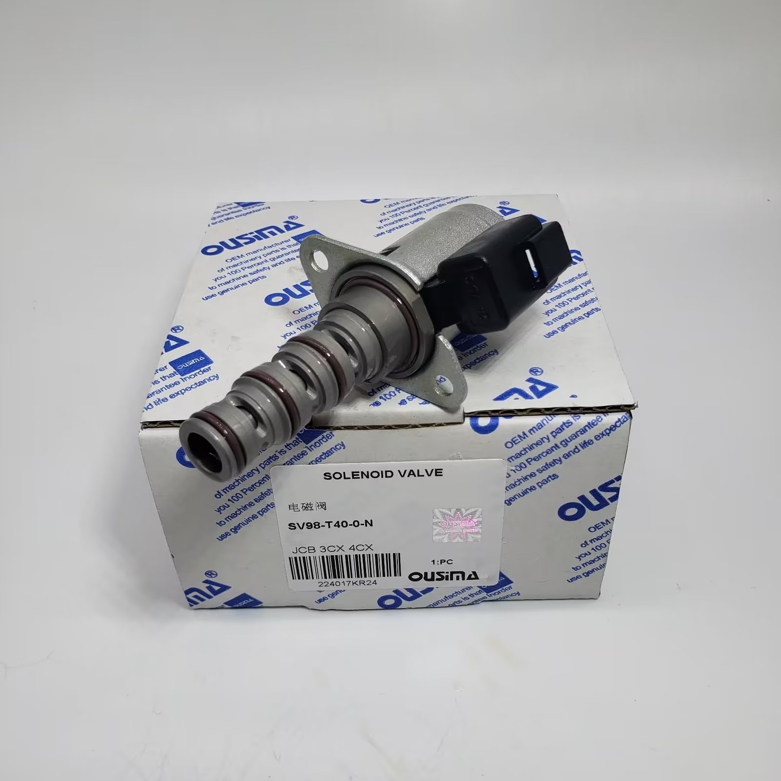 Solenoid Valve Transmission Control Valve SV98-T40 25223075 For JCB 3CX 4CX
