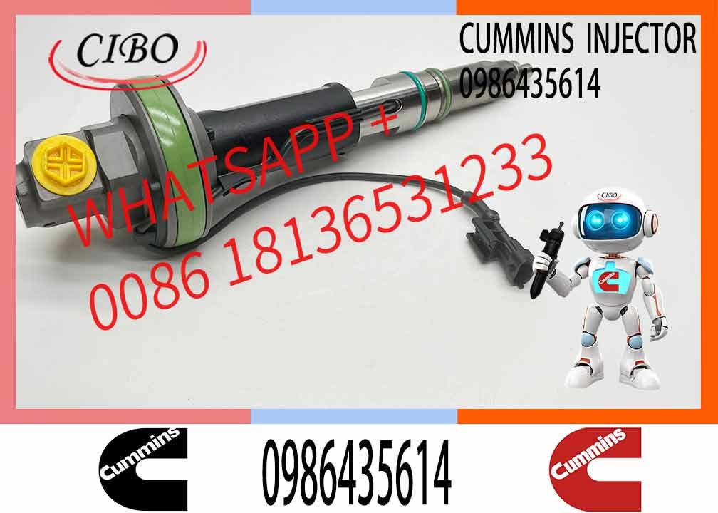 Engineering Machinery QSK19 Truck Engine System Accessories 0986435614 Diesel Fuel Injector