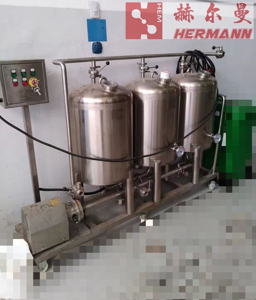 Stainless Steel 304 CIP Unit Beer Brewing Accessories Cleaning Device For Brewery Tanks