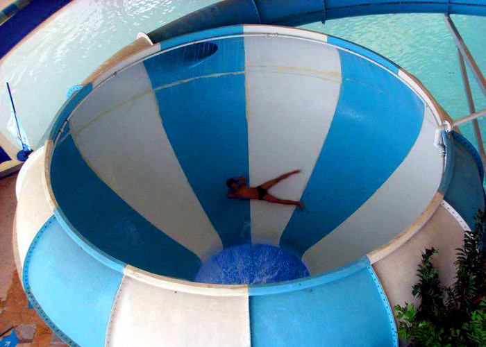 Huge Space Bowl Water Slide 11m Platform Height And 8.9m Bowl Diameter