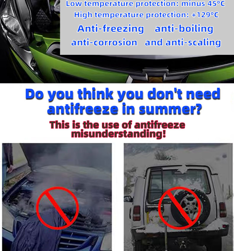 OAR Organic Synthetic Antifreeze Coolant Add to Water Tank for Optimal Performance