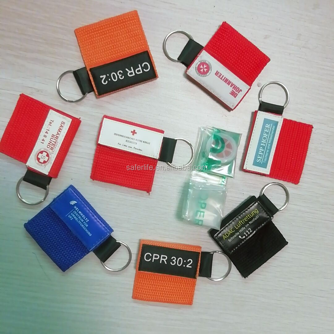 First Aid Emergency Cpr Face Shield Keychain Mask Cpr Medical Supplies