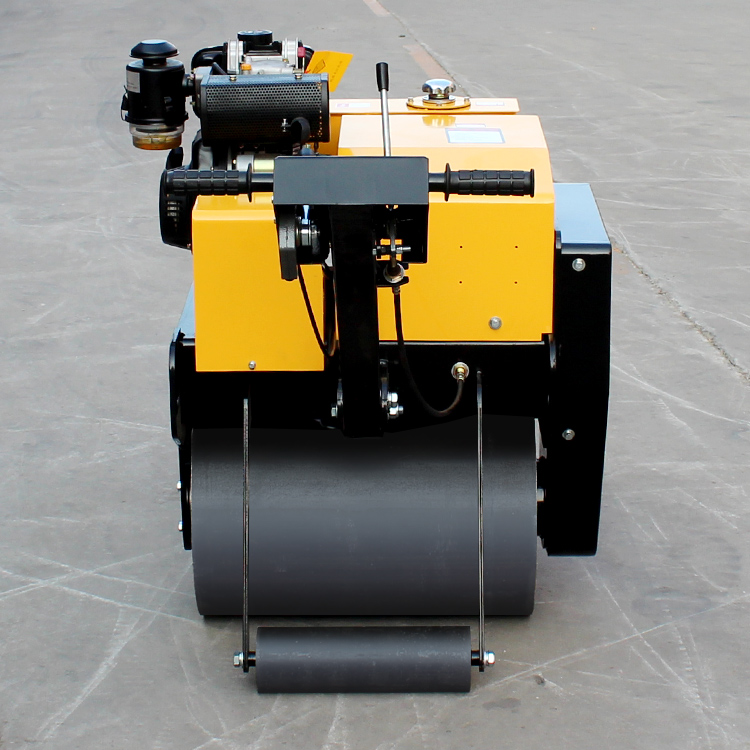 Electric Start 0.3 Ton Walk Behind Single Drum Roller HQ-YL600C for Vibratory Road Repair