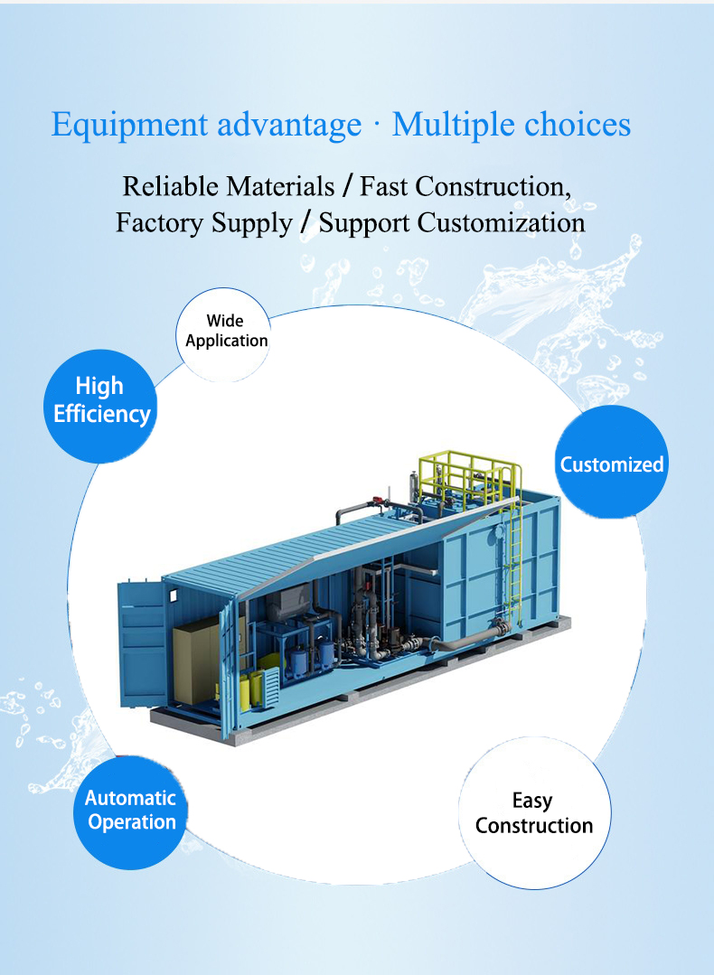 Plug and play solution for hotels resorts and villas Containerized Sewage Treatment Plant