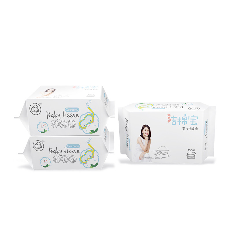 Nonwoven Spunlace Baby Cleaning Wipes Lightweight Easy Using For Sensitive Skin