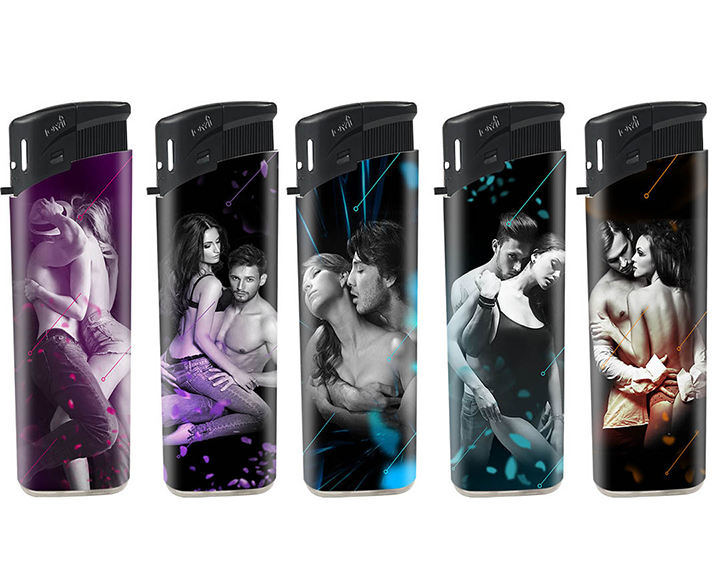 Rubber Color Bulk Briquet Plastic Lighters Disposable Pipe Kitchen Lighters