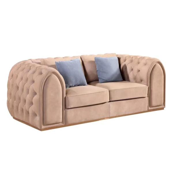 SOFA Fancy Sectional Sofa Tufted Button Upholstered Italian Luxury Furniture
