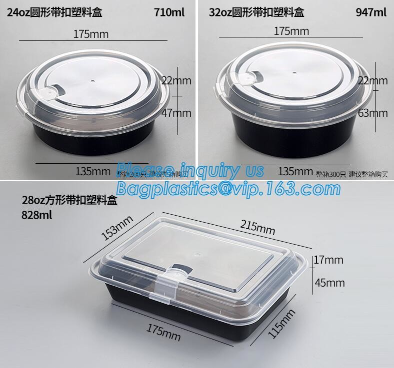 Meal Prep Containers Free Sample Bento Lunch Box Biodegradable Food Container Plastic Wheat Straw Lunch Box bagplastics