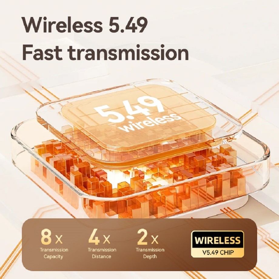 Bluetooth 5.4 TWS Earbuds with Titanium Diaphragm Speakers, 6H Playtime & 300mAh Charging Case