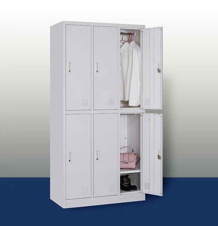Flat Packing 0.157 CBM W900mm Metal Staff Lockers