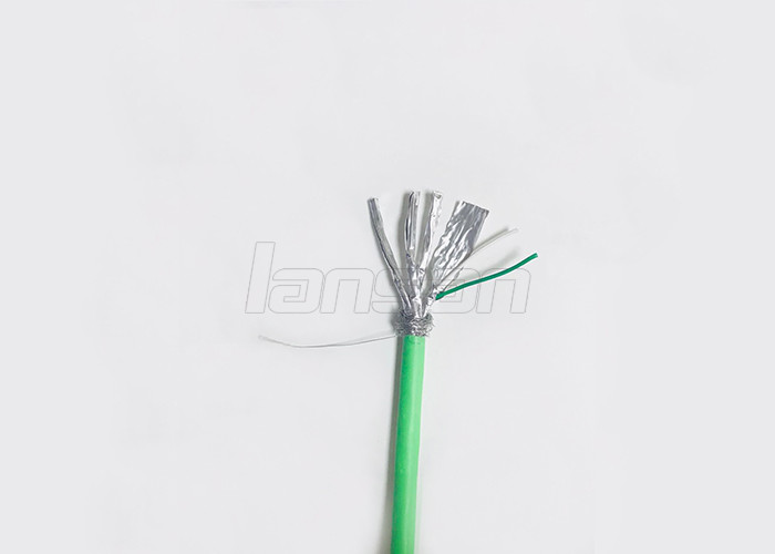 Lansan SFTP Cat7 Cable LSZH Jacket Network Pure Copper Wire 4 Pairs 305 M/ Roll