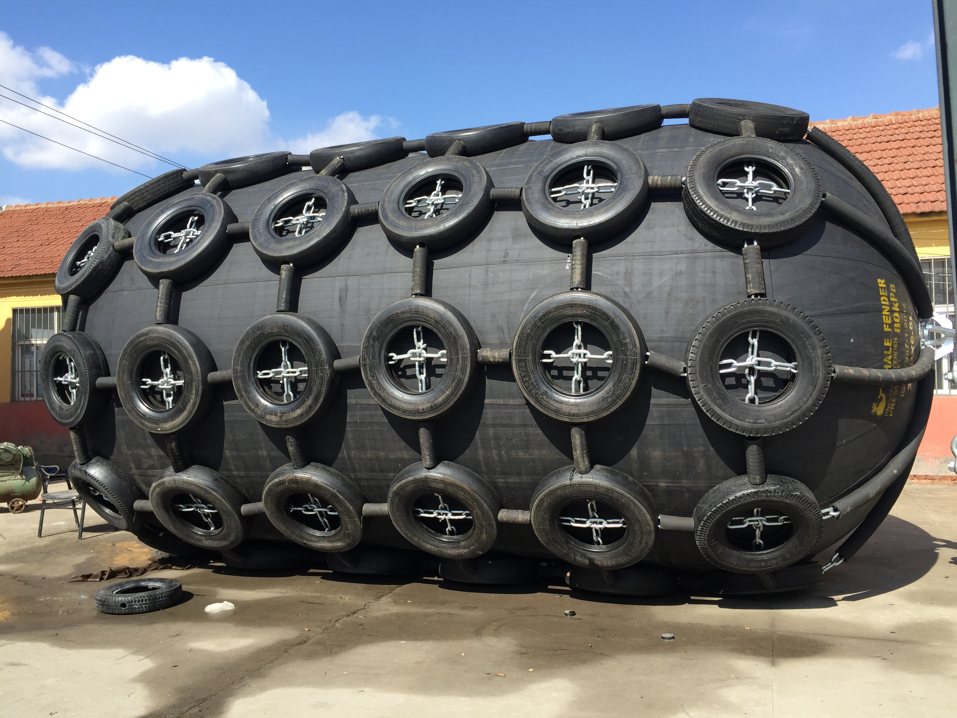 Black Good Aging Resistance Air Tightness Inflatable Fenders 4.5*9m