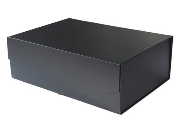 Luxury Large Black Gift Box 14”x9.5”x 5”, Reusable Sturdy Box Decorative Storage