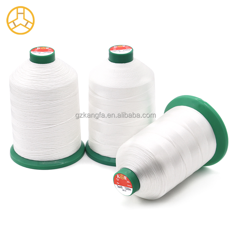 Jeans Shoes White Thick Waxed Nylon 66 Bonded Sewing Thread with OEM/ODM Accepted