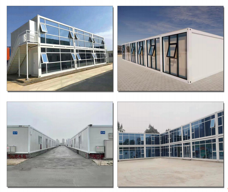 Foldable Extendable Prefab Container House Mobile Solar Accommodation For Warehouse