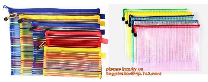 pvc Zip lockkk document file bag,Three-dimensional PVC Document Bag File Zipper Bag with Front Label Pocket bagplastics pac